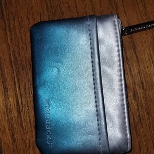 Starbucks Blue and Silver Card Holder